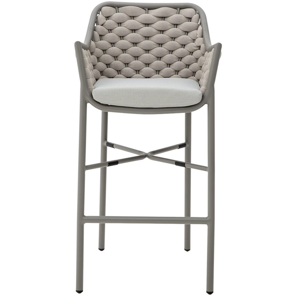 Krzesło outdoorowe Massimo Bar jasnobeżowe - prz&oacute;d