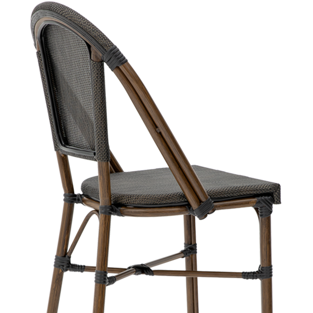 Krzesło Matteo Bar ciemny antracyt - oparcie 