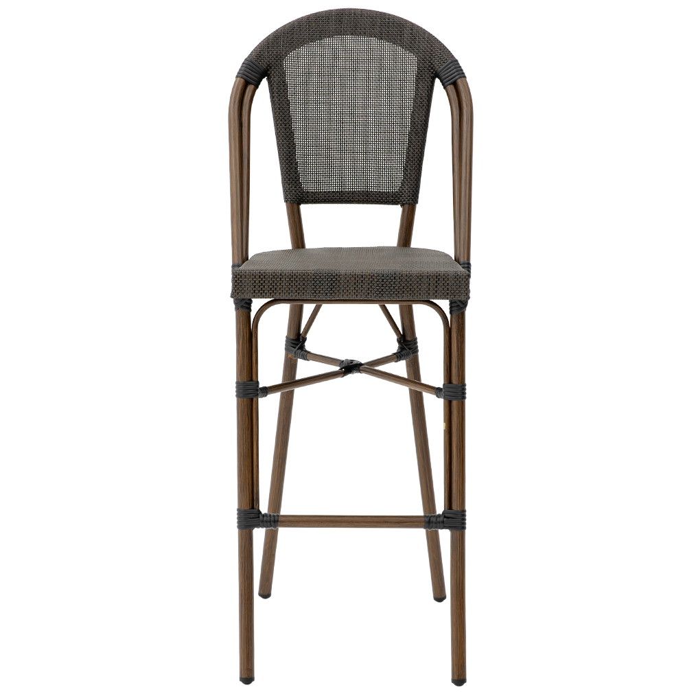 Krzesło Matteo Bar ciemny antracyt - prz&oacute;d