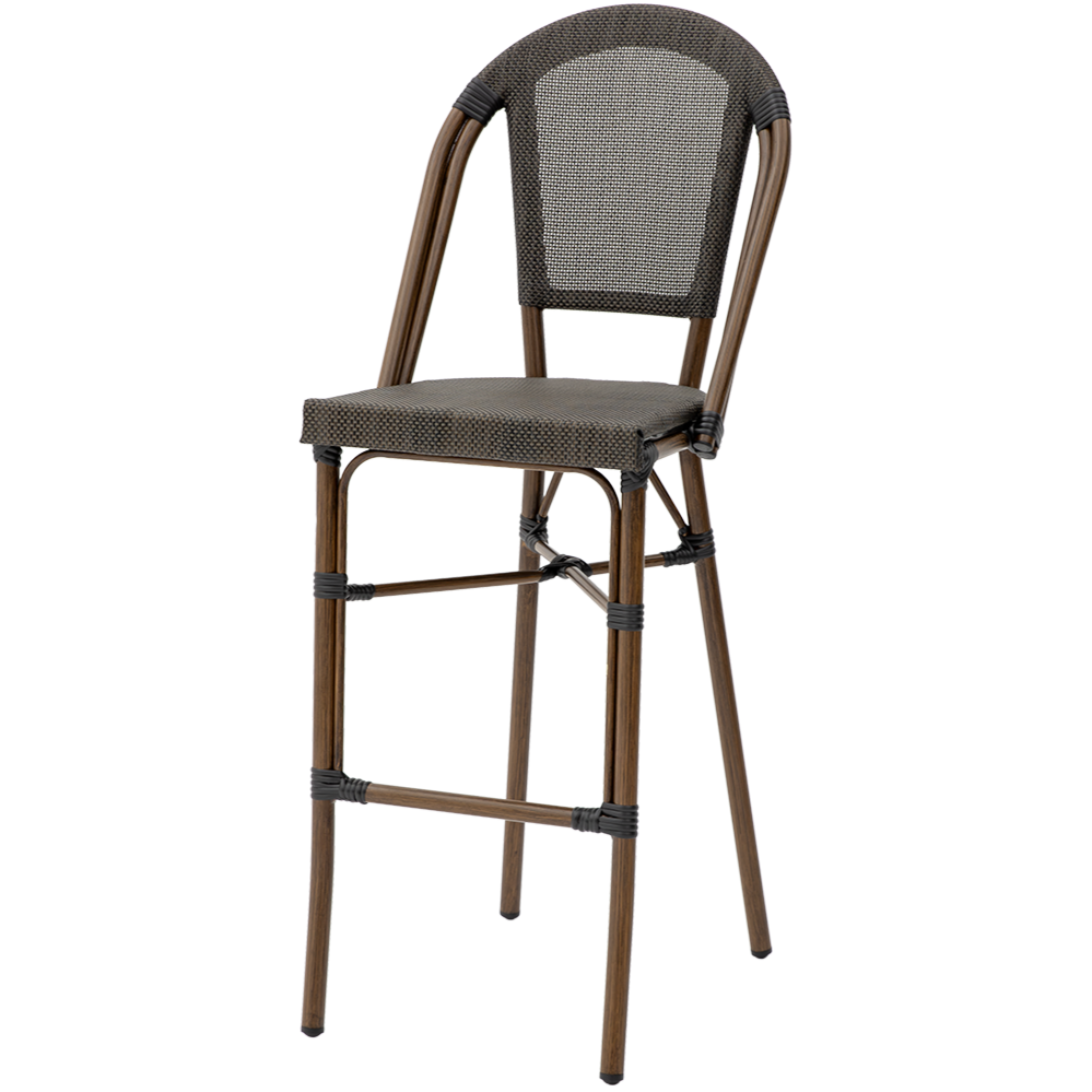 Krzesło Matteo Bar ciemny antracyt - widok og&oacute;lny