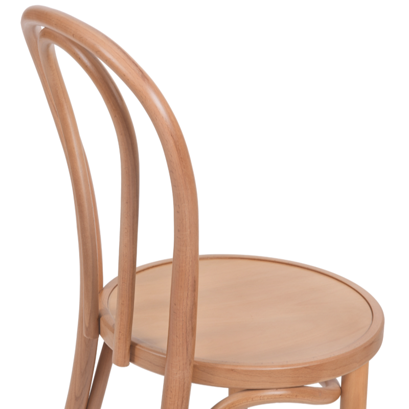 Krzesło drewniane gięte Monet 18 naturalny - gięte oparcie