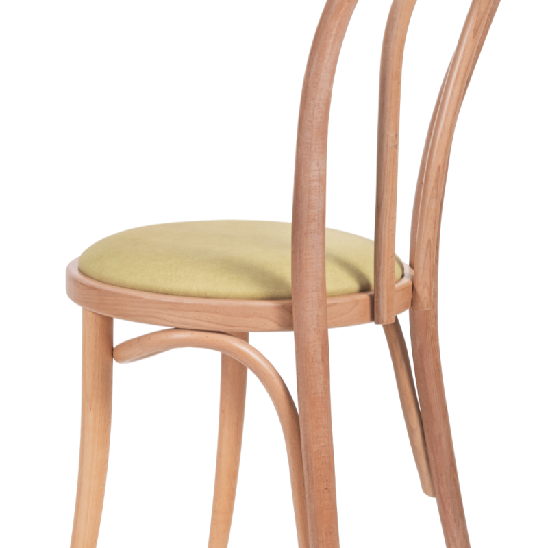 Krzesło gięte Monet 18 z siedziskiem miodowym - tył izo