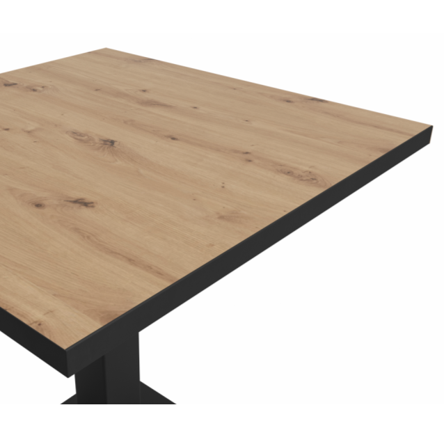 Stolik kawiarniany Omega 68x68 dąb artisan Matt Black - blat