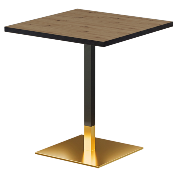 Stolik kawiarniany Omega 68x68 dąb artisan Matt Black - widok og&oacute;lny