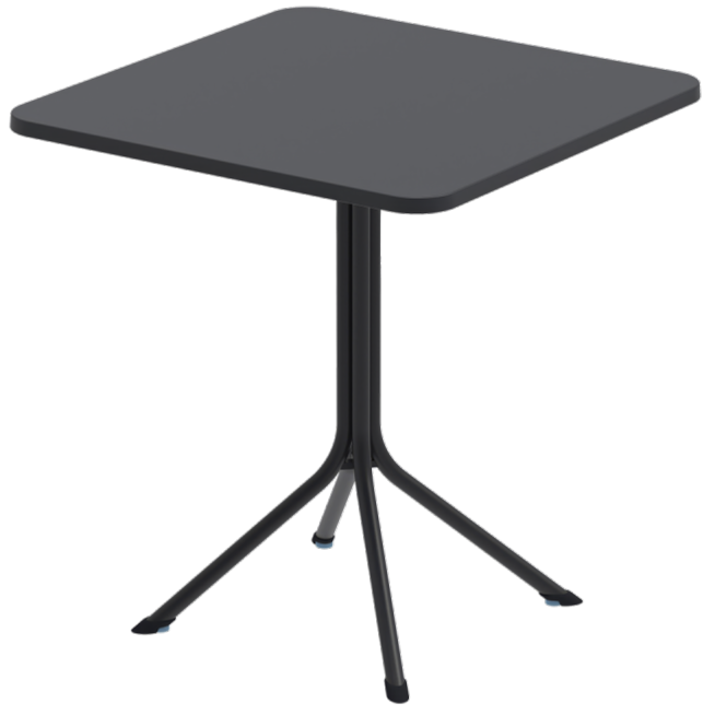 Stolik czarny Prato 70x70 - widok og&oacute;lny