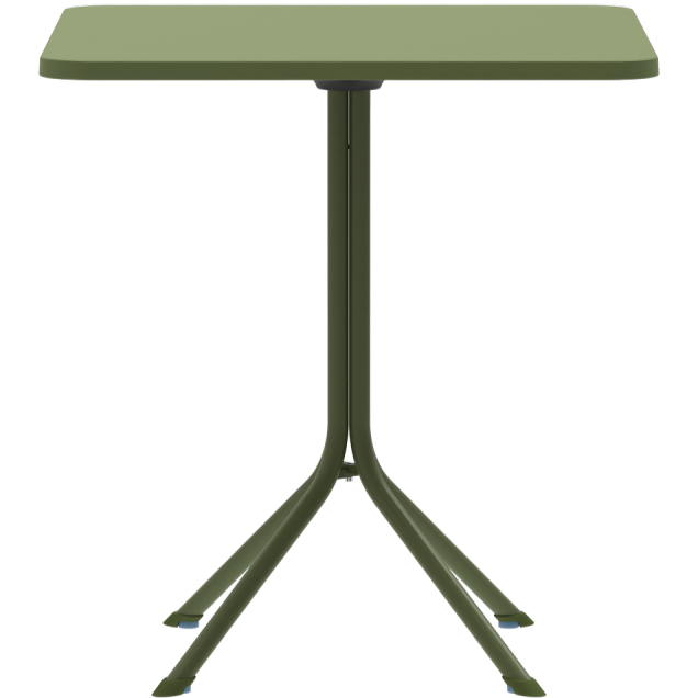 Stolik outdoorowy do ogr&oacute;dk&oacute;w piwnych Prato 70x70 zielony - prz&oacute;d