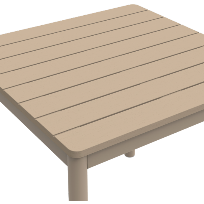 Stolik outdoorowy Terrazza Bar 80x80 beżowy - blat
