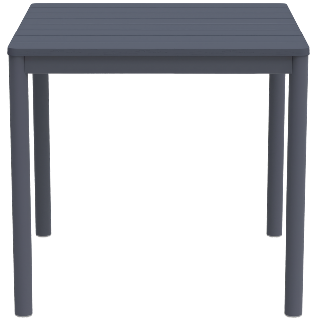 Stolik do ogr&oacute;dk&oacute;w piwnych Terrazza 80x80 ciemnoszary - prz&oacute;d