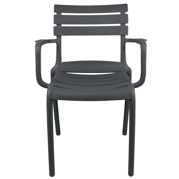 Krzesło do ogródków piwnych Velo antracytowe - przód