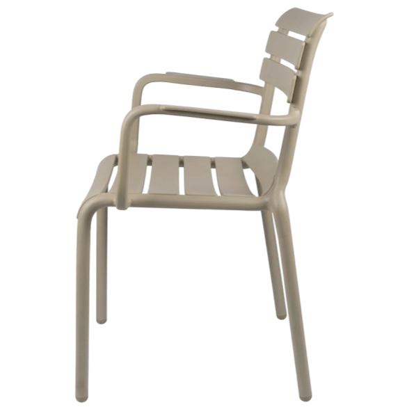 Krzesło outdoorowe Velo beżowe - bok
