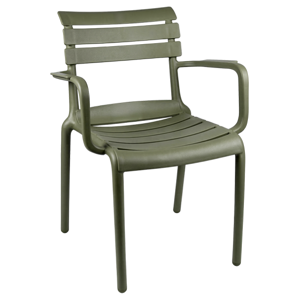 Krzesło do ogródków piwnych Velo zielone - widok ogólny