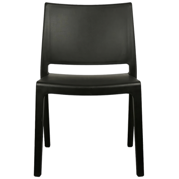 Krzesło do ogr&oacute;dk&oacute;w piwnych Vento czarne - prz&oacute;d