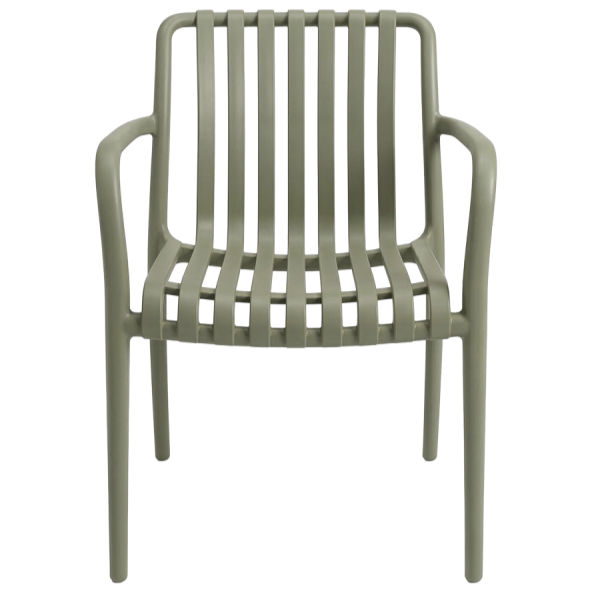 Krzesło outdoorowe Verticale zielone - prz&oacute;d