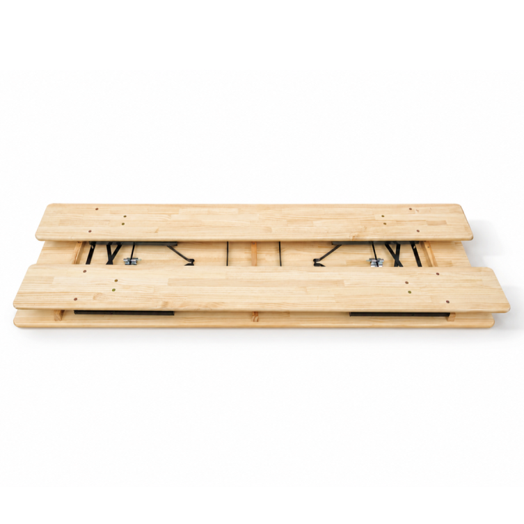 Zestaw browarniany Woody Solid 220x70 sosna - drewniana konstrukcja