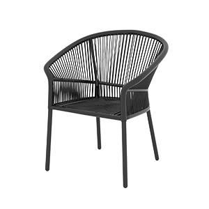 Krzesło outdoorowe Augusto antracyt