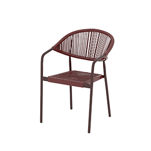 Krzesło outdoorowe Cesare czerwone