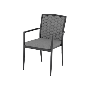 Krzesło outdoorowe Intreccio antracyt