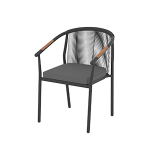 Krzesło outdoorowe Moderno antracyt