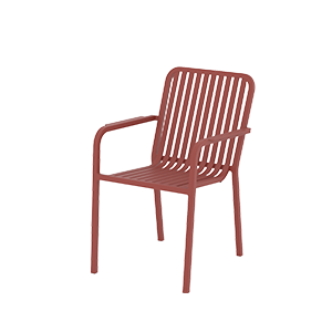 Krzesło outdoorowe Purezza czerwone
