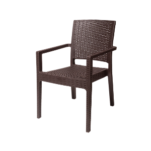 Krzesło outdoorowe Mario brązowe