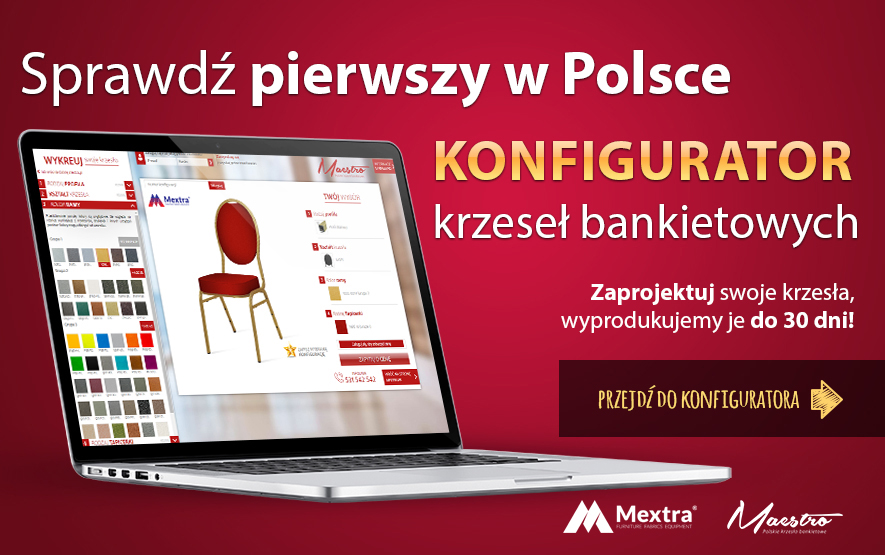 Sprawdź pierwszy w Polsce konfigurator krzeseł bankietowych!