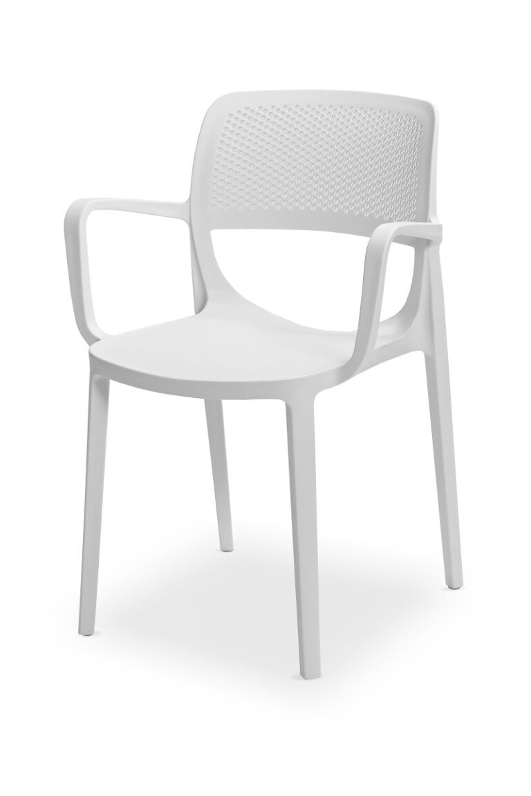 Krzesła do ogródków piwnych NICOLA białe